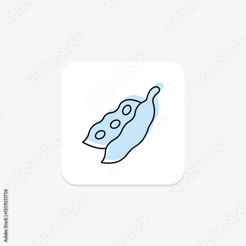 Soybean, vector, pixel perfect, illustrator file