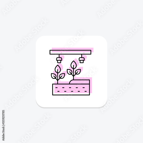 Hydroponic System, vector, pixel perfect, illustrator file