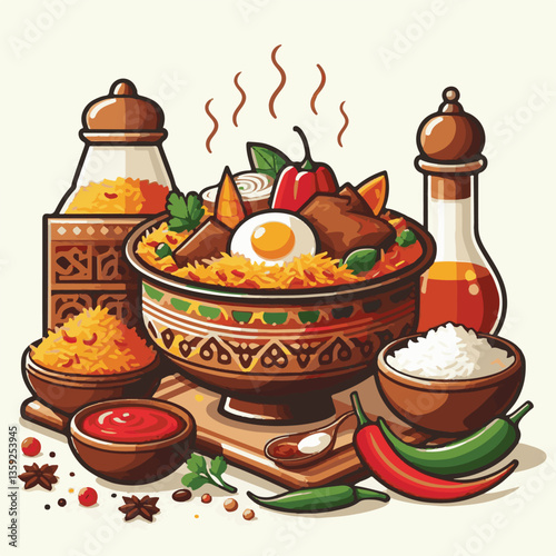 chicken, dinner, spicy, indian, cuisine, dish, asian, basmati, rice, meat, food, lunch, background, biryani, cooked, delicious, healthy, meal, india, restaurant, arabic, cooking, homemade, isolated, t