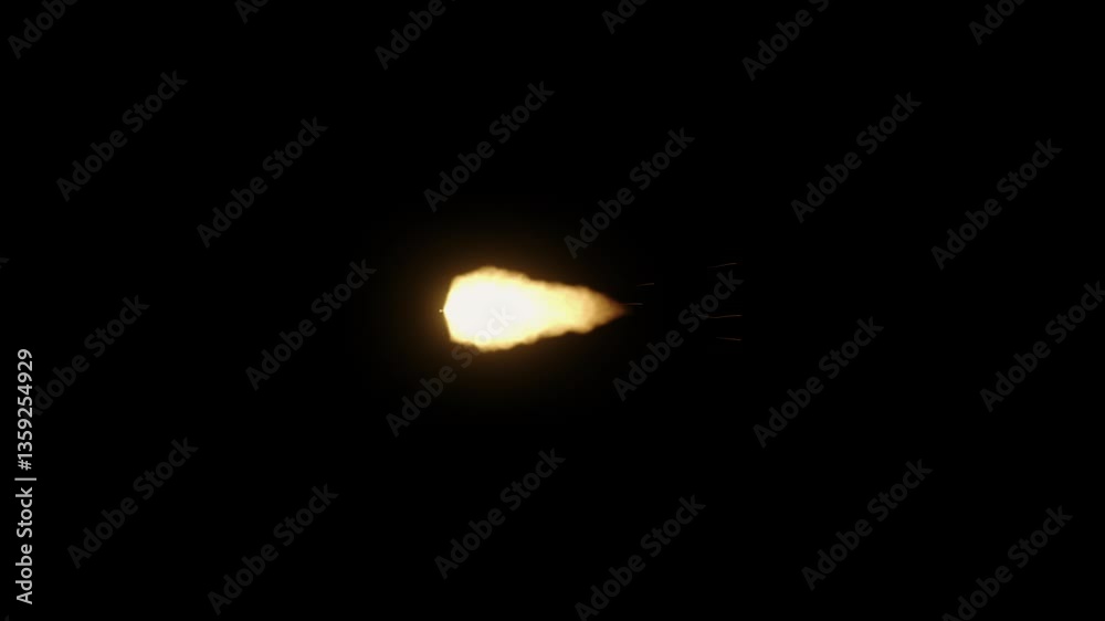 muzzle flash effect transparent background 