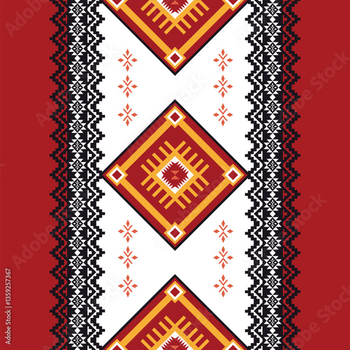 Ethnic Pattern Design,  geometric and traditional ethnic elements for textile decor