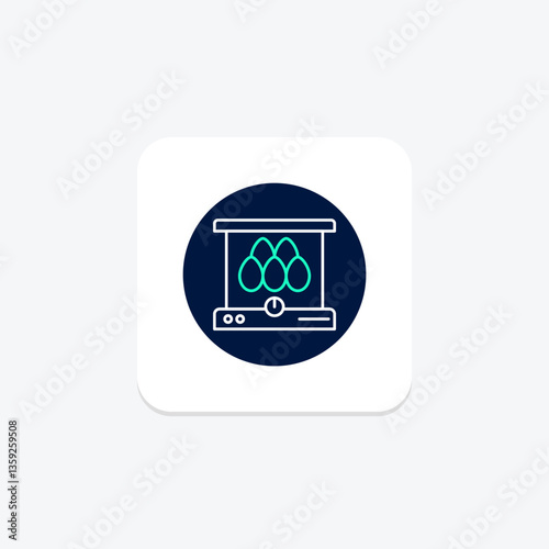 Egg Incubator, vector, pixel perfect, illustrator file