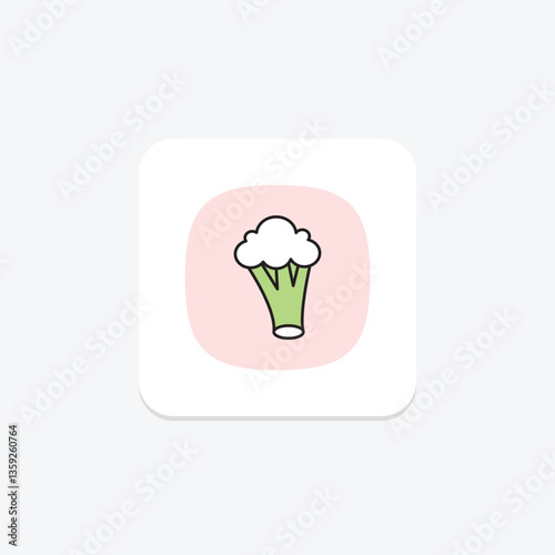 Broccoli, vector, pixel perfect, illustrator file