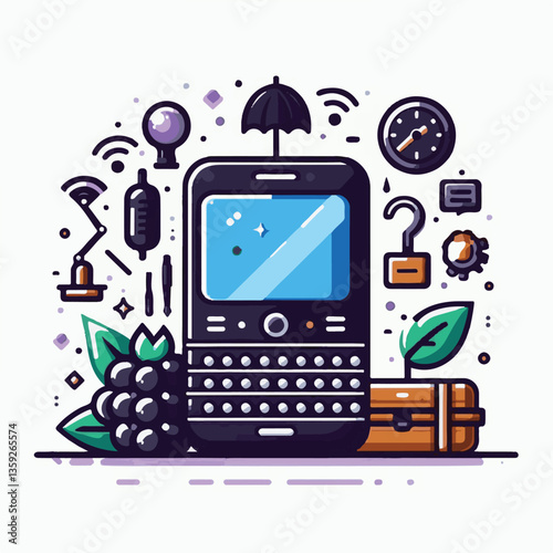 phone, keyboard, technology, display, cellular, mobile, business, cell, electronic, pda, organizer, keypad, wireless, email, message, internet, sms, device, digital, office, communication, contact, sc