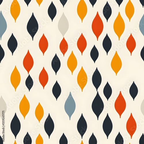 Abstract Teardrop Pattern