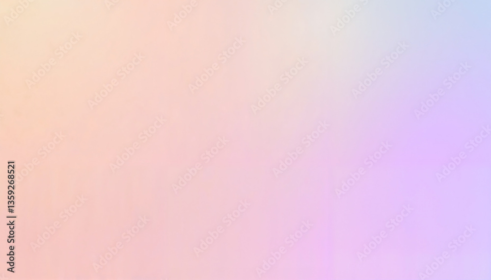 Soft pastel gradient background in pink, peach, and lavender hues.

