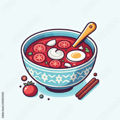 soup, food, borscht, bowl, ukrainian, dish, lunch, dinner, vegetable, beet, cream, cuisine, borsch, beetroot, red, meat, traditional, healthy, meal, homemade, hot, gourmet, plate, garlic, tasty, cooki