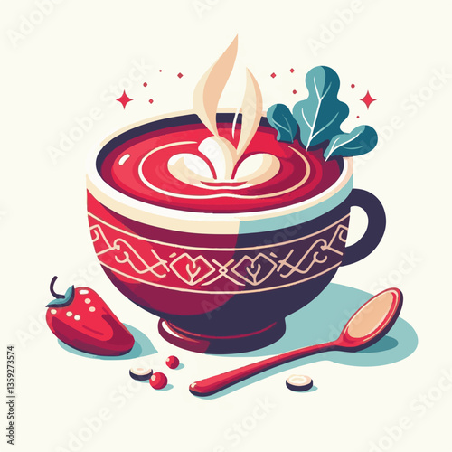 soup, food, borscht, bowl, ukrainian, dish, lunch, dinner, vegetable, beet, cream, cuisine, borsch, beetroot, red, meat, traditional, healthy, meal, homemade, hot, gourmet, plate, garlic, tasty, cooki