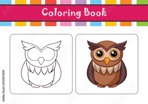  Realistic Bearded Screech Owl Bird Illustration