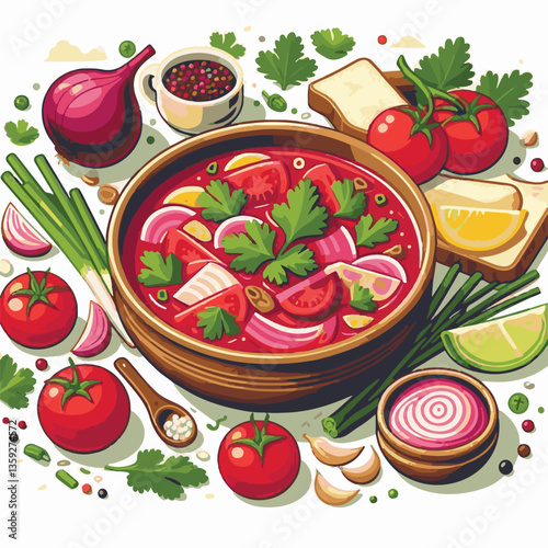 soup, food, borscht, bowl, ukrainian, dish, lunch, dinner, vegetable, beet, cream, cuisine, borsch, beetroot, red, meat, traditional, healthy, meal, homemade, hot, gourmet, plate, garlic, tasty, cooki