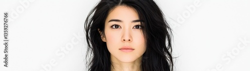 A Portrait Photograph of a Woman Facing the Camera
