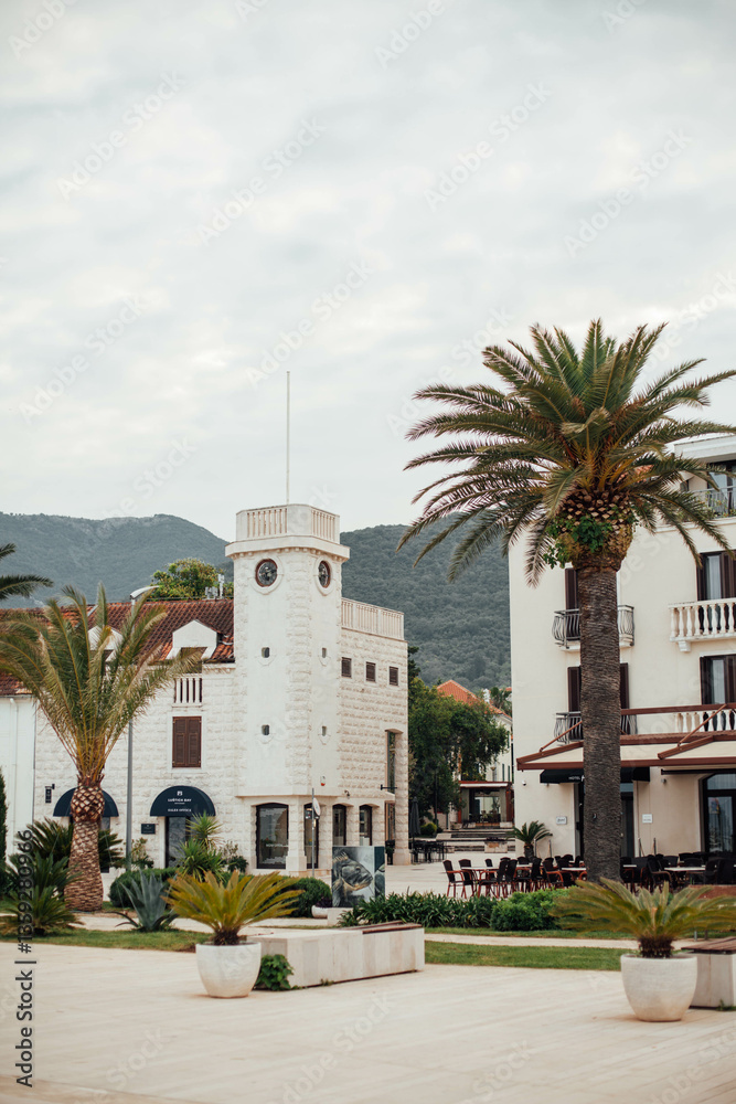 Fototapeta premium coast in Montenegro Tivat 
