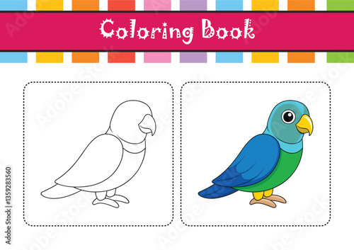  Elegant Blue-Rumped Parrot Bird Artwork