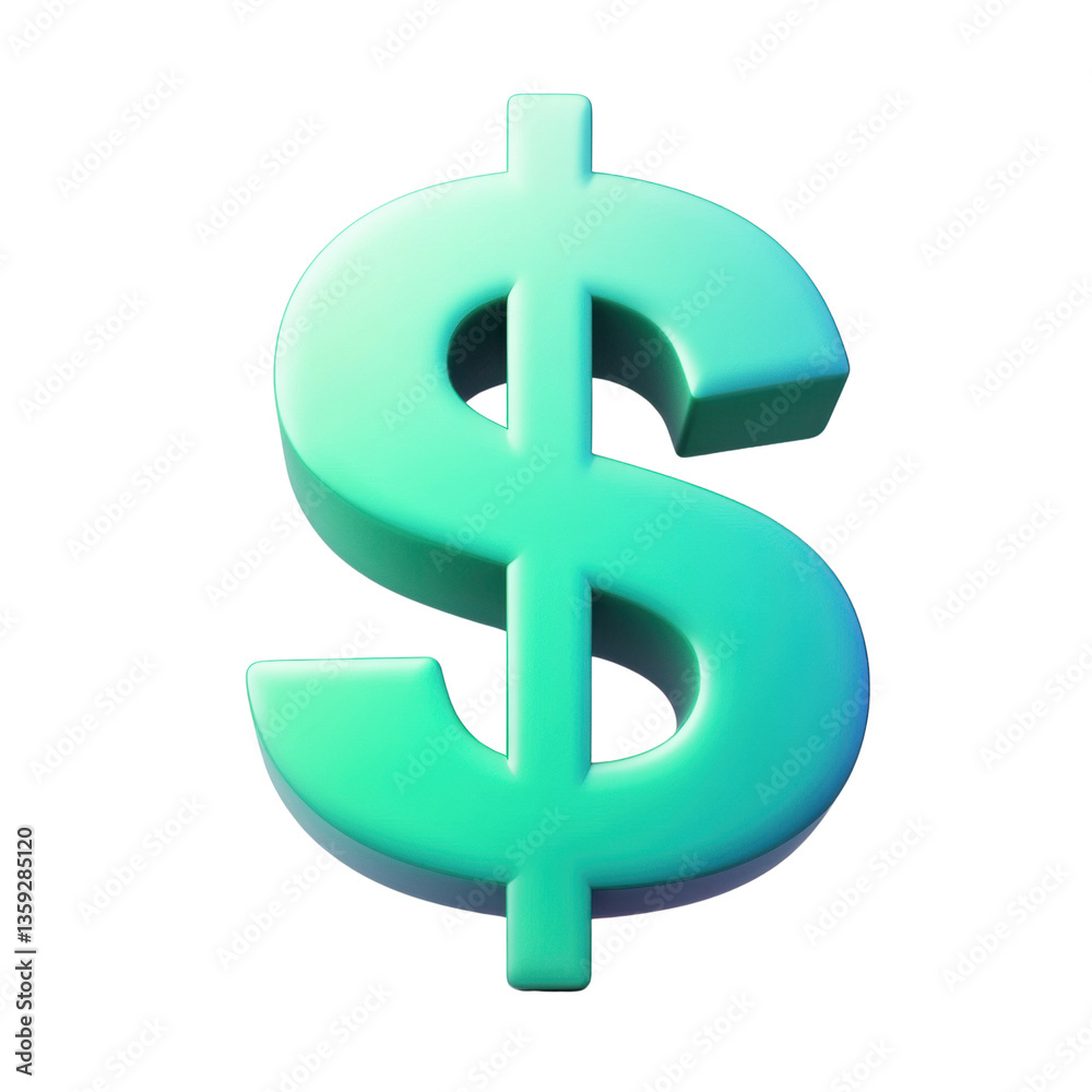 Distinctive dollar sign graphic emphasizing financial significance and economic value in eye-catching visual representation white isolate background Distinctive dollar sign graphic emphasizing financial significance and economic value in eye-catching visual representation white isolate background