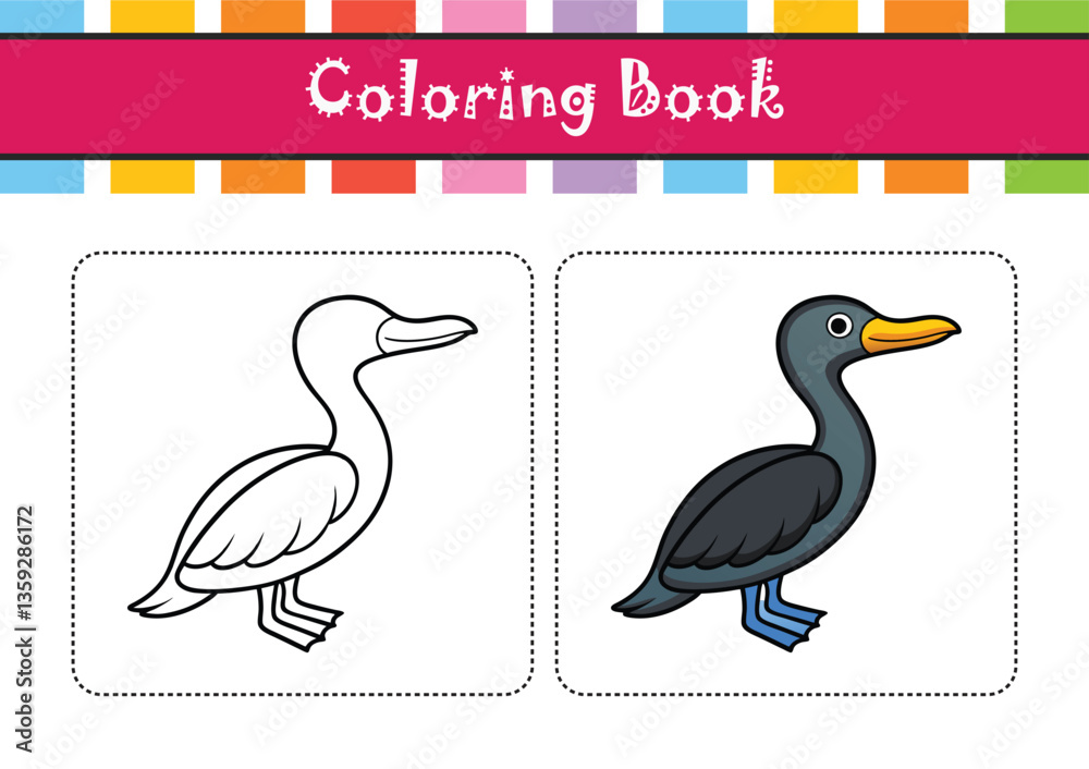 Obraz premium Vibrant Brandt's Cormorant Artwork