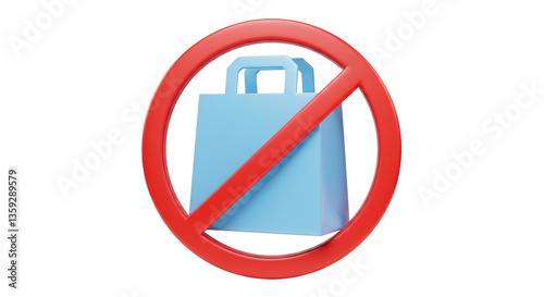 Isolated No Shopping Sign: Red Prohibition Symbol on a Shopping Bag Free Download Isolated No Shopping Sign: Red Prohibition Symbol on a Shopping Bag - GFXLoad