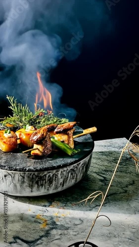 Beautiful presentation of the dish