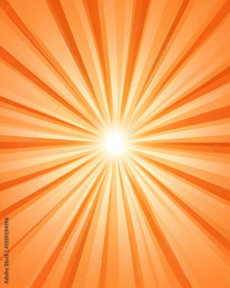 Orange sunburst radiant light background Orange sunburst radiant light background