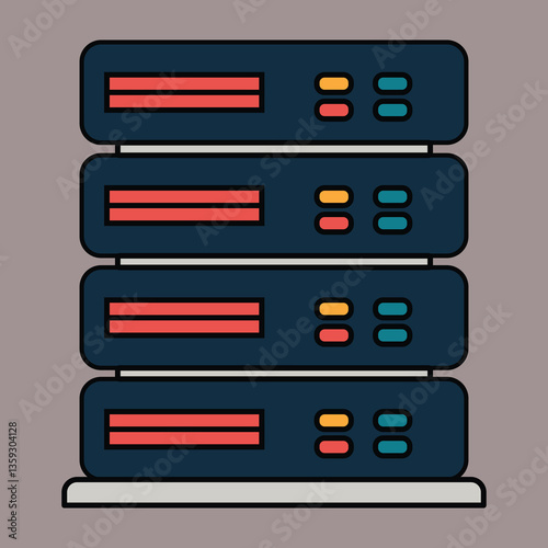 Rack server, a rectangular structure designed specifically for storing servers.