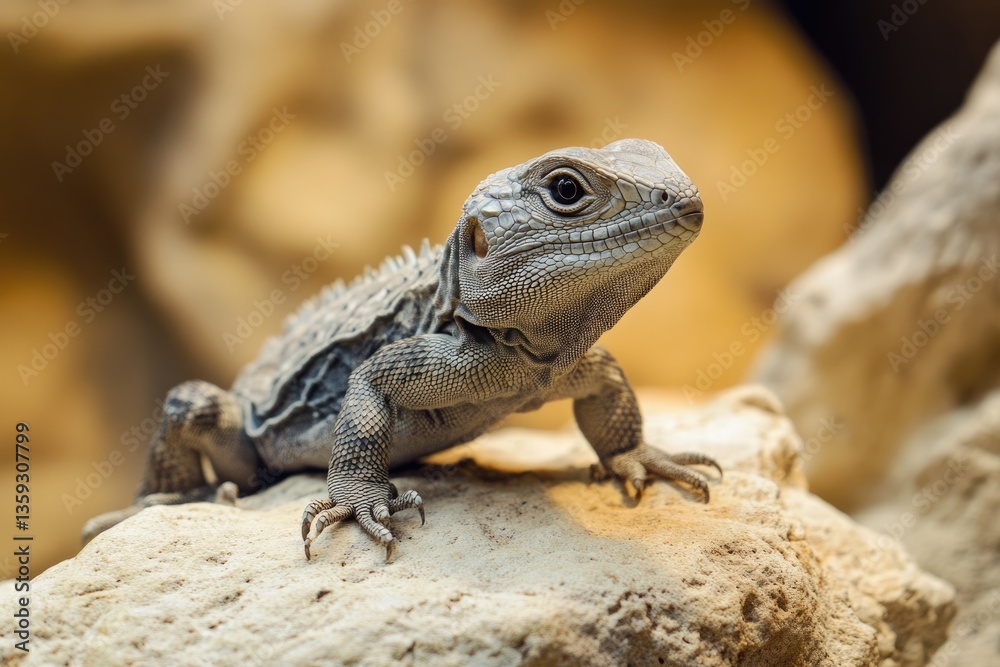 Chuckwalla: Reptile Hunter in Natural Habitat at Mexico Zoo Chuckwalla: Reptile Hunter in Natural Habitat at Mexico Zoo