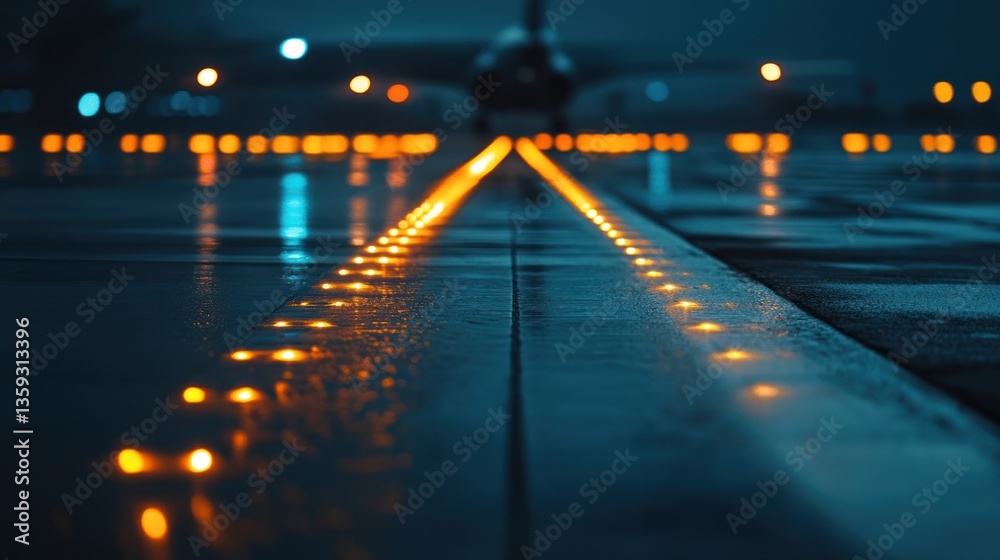 Night Runway Lights: A Glimpse into Aviation's Precision Night Runway Lights: A Glimpse into Aviation's Precision