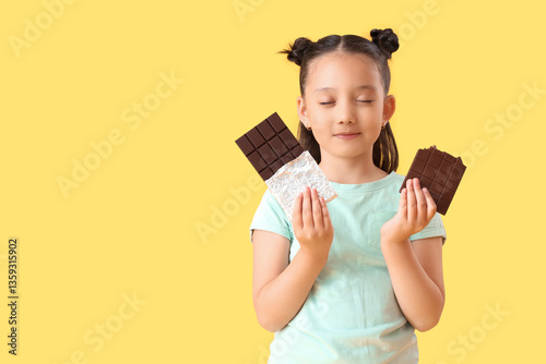 Cute little Asian girl with...