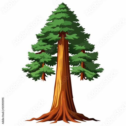 majestic sequoia tree with towering height