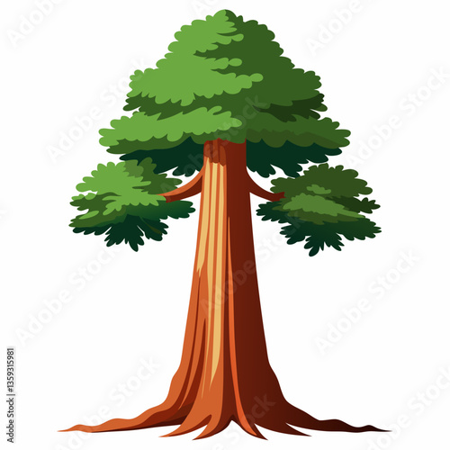 majestic sequoia tree with towering height