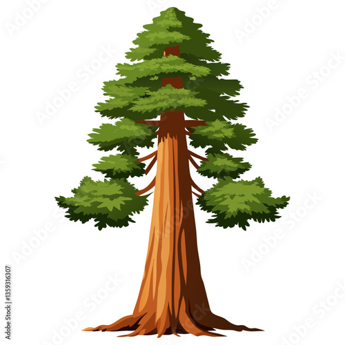 majestic sequoia tree with towering height