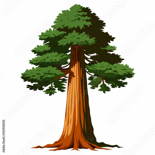 majestic sequoia tree with towering height