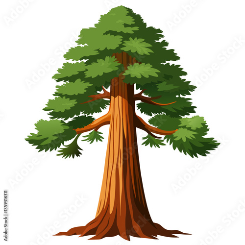 majestic sequoia tree with towering height
