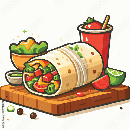 food, restaurant, meal, menu, burrito, delicious, dinner, meat, fast, lunch, background, mexican, snack, beef, dish, plate, isolated, salad, grilled, vegetable, bread, cuisine, banner, taco, collectio