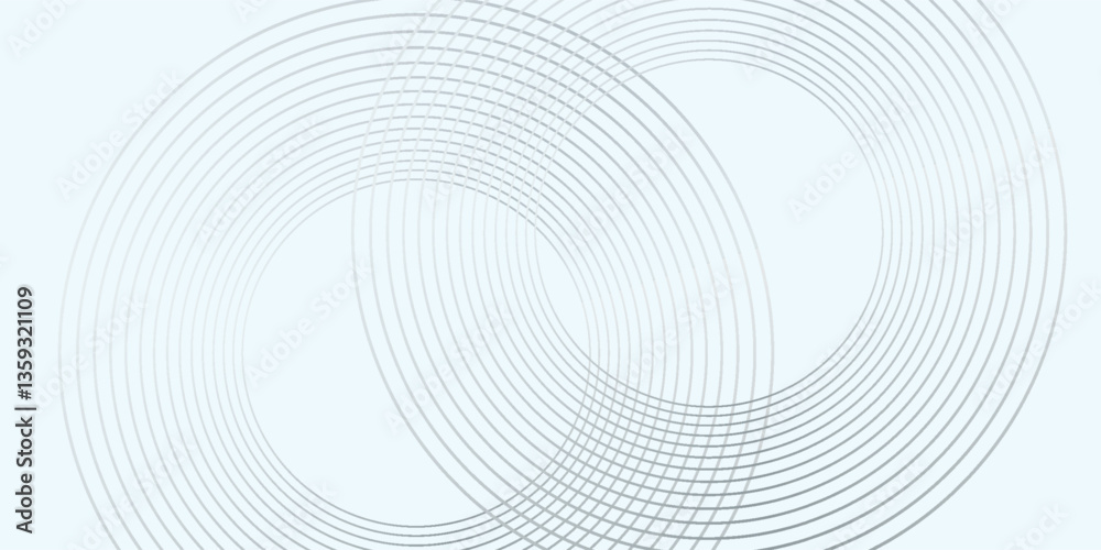 Abstract grey background with dynamic circle lines.