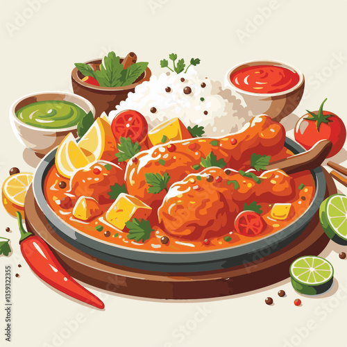 restaurant, butter chicken, dinner, food, chicken, delicious, curry, indian, dish, cuisine, spicy, traditional, lunch, meat, meal, rice, masala, gravy, asian, background, cooking, pakistani, tikka, bu