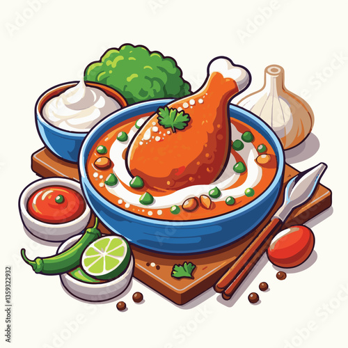 restaurant, butter chicken, dinner, food, chicken, delicious, curry, indian, dish, cuisine, spicy, traditional, lunch, meat, meal, rice, masala, gravy, asian, background, cooking, pakistani, tikka, bu