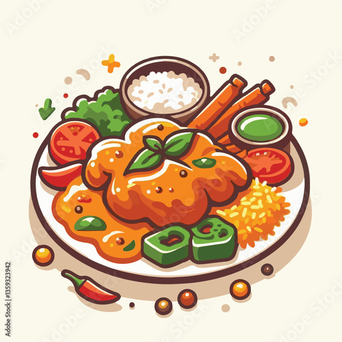 restaurant, butter chicken, dinner, food, chicken, delicious, curry, indian, dish, cuisine, spicy, traditional, lunch, meat, meal, rice, masala, gravy, asian, background, cooking, pakistani, tikka, bu