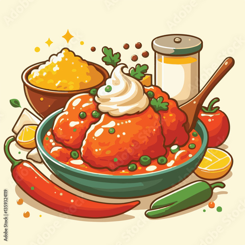 restaurant, butter chicken, dinner, food, chicken, delicious, curry, indian, dish, cuisine, spicy, traditional, lunch, meat, meal, rice, masala, gravy, asian, background, cooking, pakistani, tikka, bu