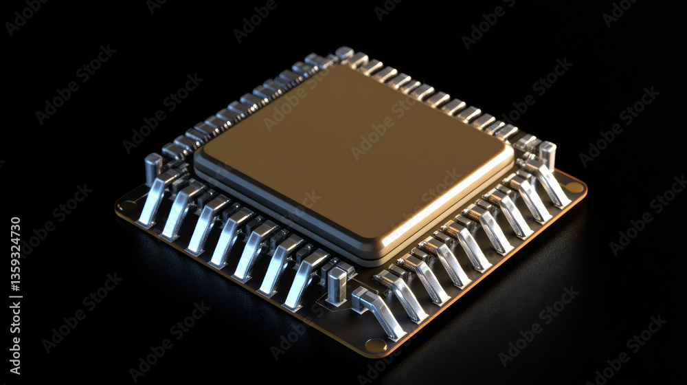 Futuristic processor concept. Global database in digital cyberspace. 3D illustration on the topic of artificial intelligence Futuristic processor concept. Global database in digital cyberspace. 3D illustration on the topic of artificial intelligence