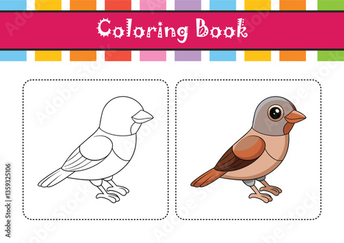  Daurian Shrike Bird Realistic Art