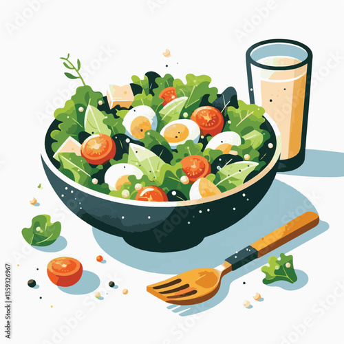 lunch, lettuce, food, fresh, salad, meal, healthy, green, cheese, caesar, dinner, gourmet, chicken, vegetable, parmesan, bowl, delicious, bread, sauce, dish, grilled, dressing, crouton, plate, cuisine