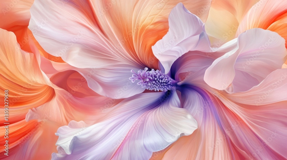 Fototapeta premium A beautiful colorful close up photograph of a flower blossom