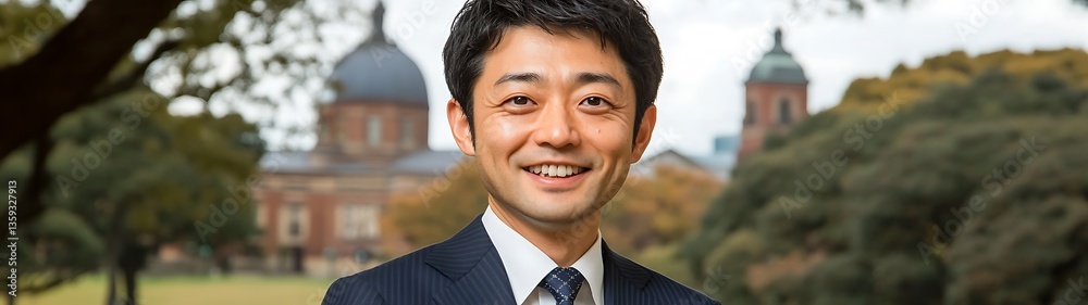 Smiling Asian businessman. Smiling Asian businessman.