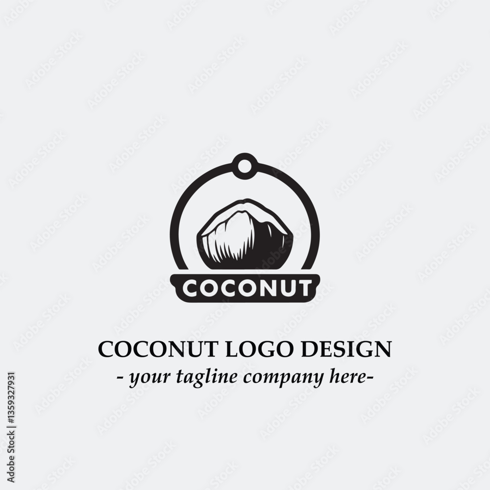 coconut illustration for logo company black and white vector image
coconut illustration for logo company black and white vector image