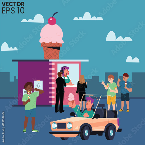 children in the market