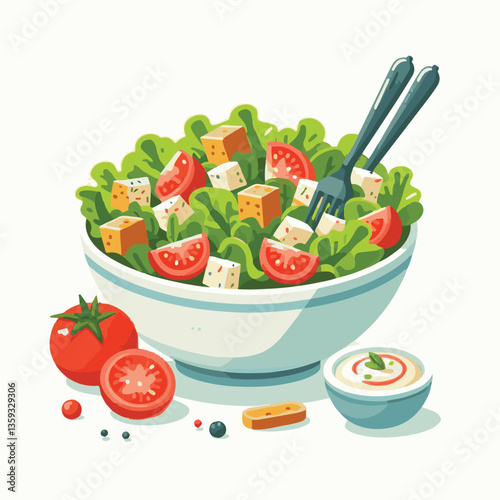 lunch, lettuce, food, fresh, salad, meal, healthy, green, cheese, caesar, dinner, gourmet, chicken, vegetable, parmesan, bowl, delicious, bread, sauce, dish, grilled, dressing, crouton, plate, cuisine