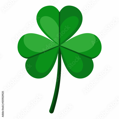 low growing clover with three lobed leaves