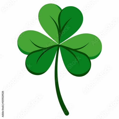 low growing clover with three lobed leaves