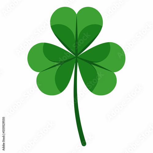 low growing clover with three lobed leaves