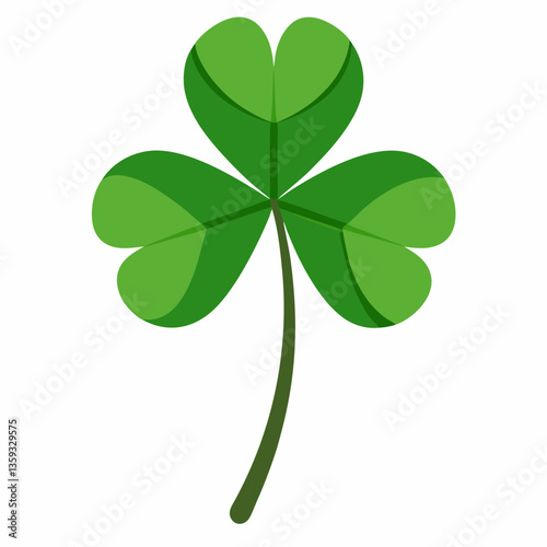 low growing clover with three lobed leaves