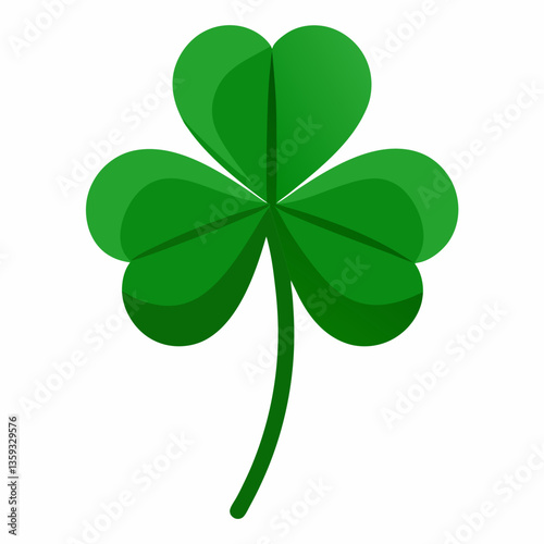 low growing clover with three lobed leaves
